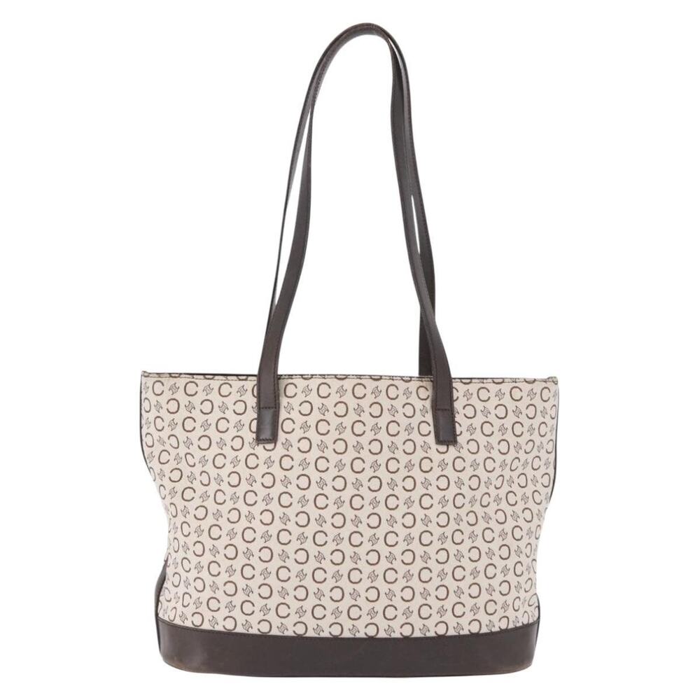 Celine C Macadam Tote White